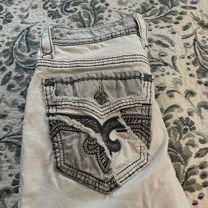 Men’s white Rock Revival Jeans